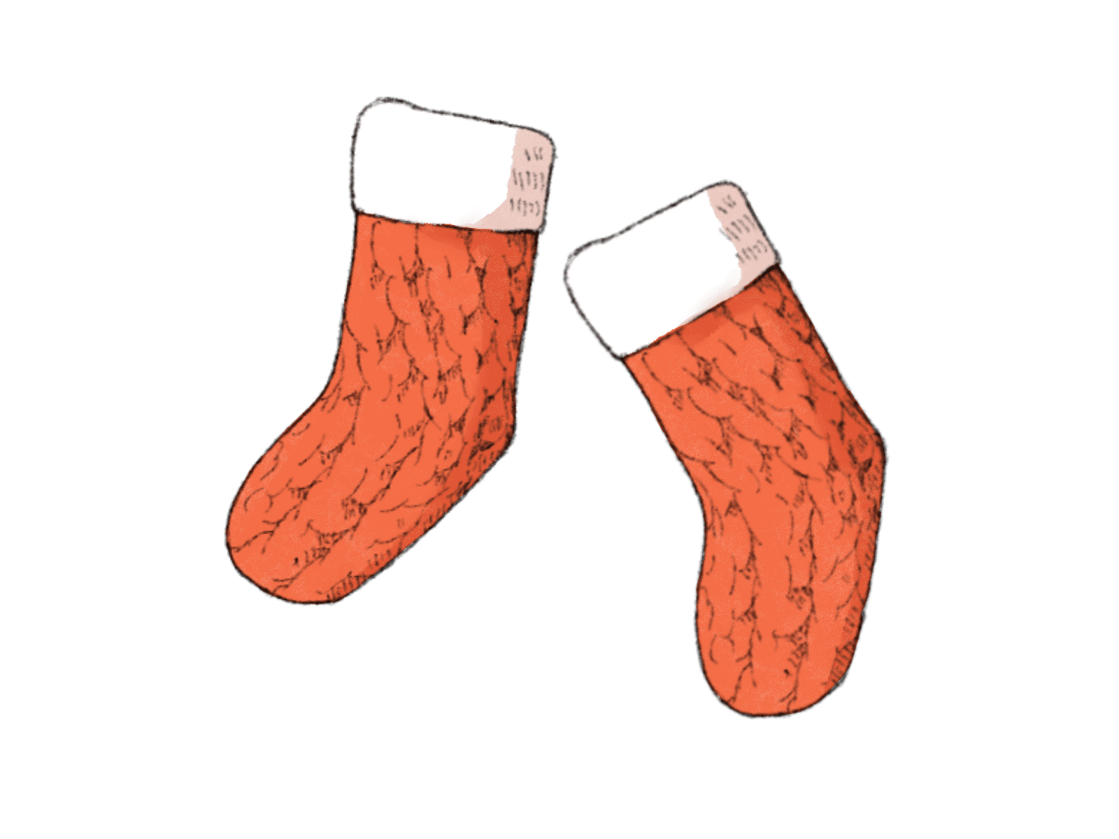 クリスマス靴下-両足