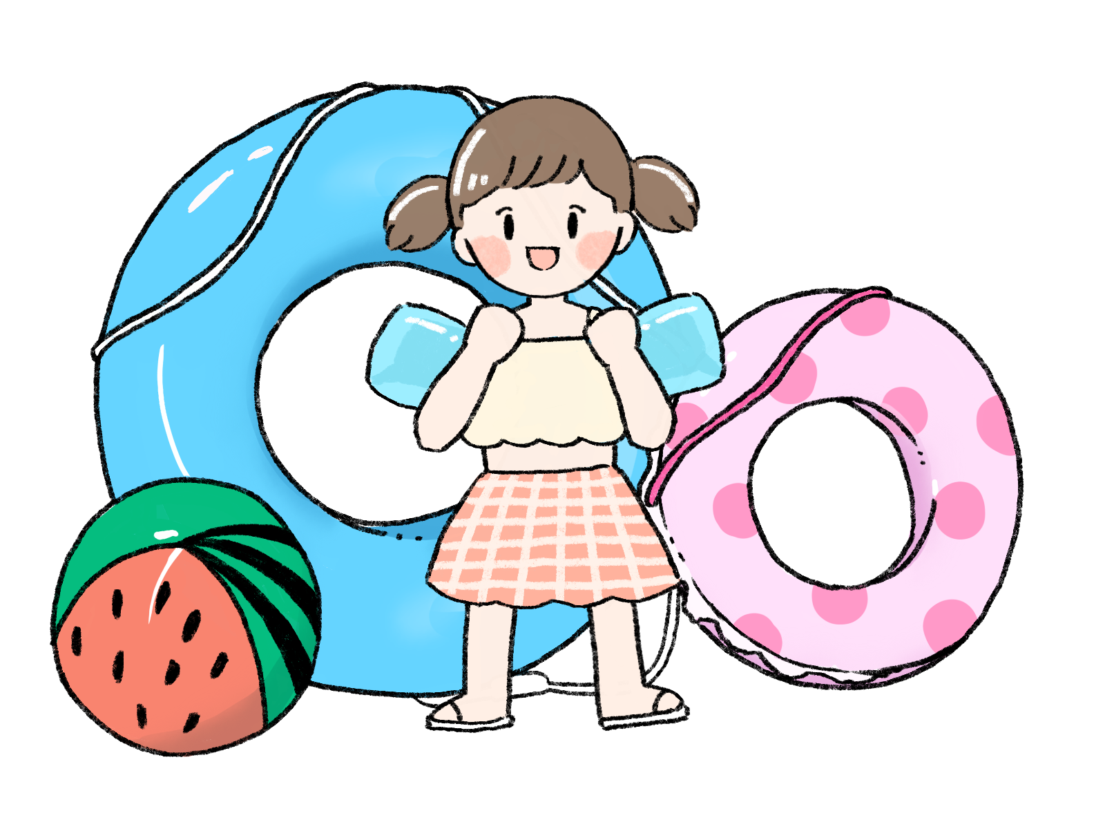 浮き輪と子供