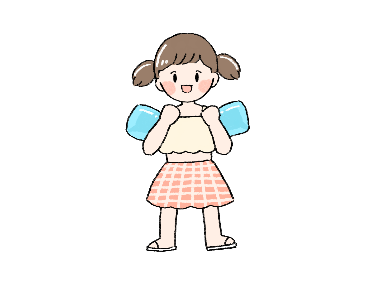 子供と浮き輪